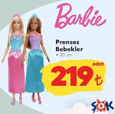 OYUNCAK BARBİE PRENSES BEBEKLER 30 CM